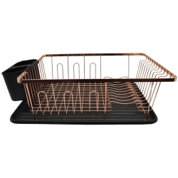 Πιατοθήκη μεταλλική χάλκινο/μαύρο 41εκ Ankor 800322