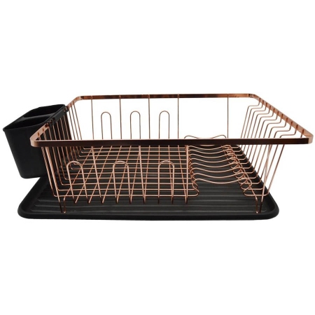 Πιατοθήκη μεταλλική χάλκινο/μαύρο 41εκ Ankor 800322