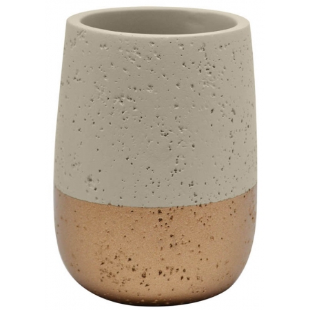 Ποτηράκι μπάνιου γκρι-χάλκινο 10εκ Ankor 810154