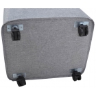 Καλάθι απλύτων υφασμάτινο με ροδάκια γκρι 60εκ Ankor 813186