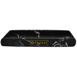 Σαπουνοθήκη μπάνιου Μάρμαρο μαύρο 21εκ Ankor 812936