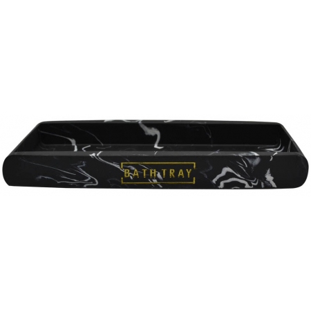 Σαπουνοθήκη μπάνιου Μάρμαρο μαύρο 21εκ Ankor 812936