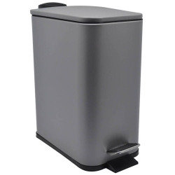 Κάδος πεντάλ ανοξείδωτος γκρι 5Lt Ankor 811830