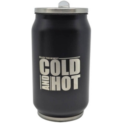 Ποτήρι θερμός ανοξείδωτο μαύρο 330ml Ankor 809783