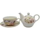 Σετ τσαγιού 2 τεμαχίων τσαγιέρα-φλυτζάνι πορσελάνης Ankor 814664