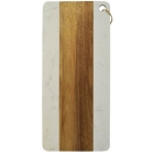 Βάση κοπής ξύλινη natural-λευκό 35εκ Ankor 809981