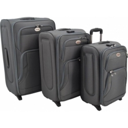 Σετ 3 Βαλίτσες ταξιδίου Ankor γκρι 50εκ-60εκ-70εκ Ankor 782994