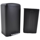 Κάδος απορριμμάτων μεταλλικός μαύρος 30Lt Ankor 817009