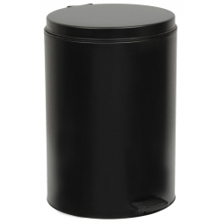 Κάδος πεντάλ ανοξείδωτος μαύρος 30εκ Silver SIL-K30BL