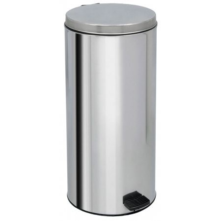 Κάδος απορριμμάτων ανοξείδωτος ασημί 60εκ Silver SIL-K60