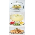 Τουρτιέρα με πόδι-ορντεβιέρα γυάλινη Palladio 31εκ Borgonovo 01.65037