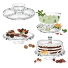 Τουρτιέρα με πόδι-ορντεβιέρα γυάλινη Palladio 31εκ Borgonovo 01.65037