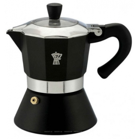 Καφετιέρα espresso 3 φλυτζάνια μαύρη 14.5εκ 1356 Pezzetti 10.40328