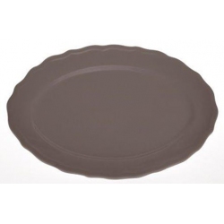 Πιατέλα κεραμική Juliet καφέ 34εκ Happy Ware 51.10030