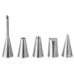 Μύτες ζαχαροπλαστικής σετ 5 τεμαχίων ανοξείδωτες Hendi 551592