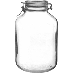 Βάζο γυάλινο 5Lt με έλασμα Fido Ιταλίας Bormioli 00.30037