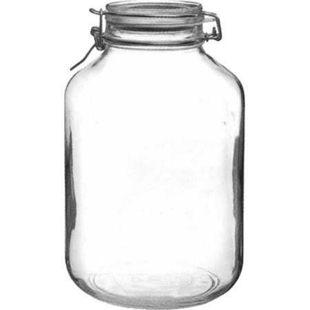 Βάζο γυάλινο 5Lt με έλασμα Fido Ιταλίας Bormioli 00.30037