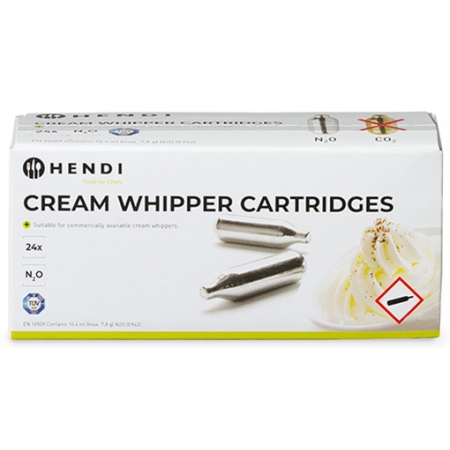 Αμπούλες για σιφόν σαντιγύς σετ 24 τεμαχίων 588215 Hendi 30.41343