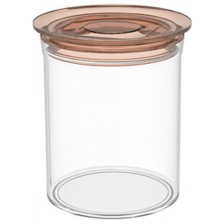 Βάζο αποθήκευσης plexiglass πορτοκαλί 1000ml Biesse P051/24