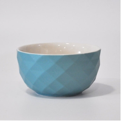 Μπωλ πρωινού πορσελάνης γαλάζιο 550ml Kostopoulos 60.40402