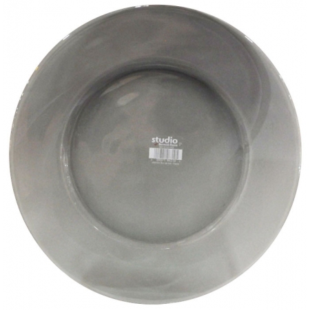 Πιατέλα γυάλινη Eclissi γκρι 32x1.5εκ Bormioli Rocco 00.52038