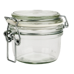 Βάζο γυάλινο 200ml με έλασμα Fido Ιταλίας Bormioli 00.30038