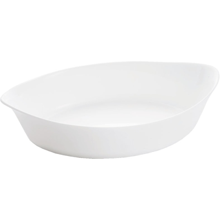 Ταψί οβάλ γυάλινο πυράντοχο Smart cuisine λευκό 38x22εκ Luminarc N3486