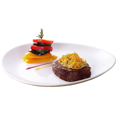 Πιάτο μπριζόλας γυάλινο Friends λευκό 29εκ Luminarc J4651