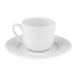 Φλυντζάνι τσαγιού λευκό με πιατάκι 150cc Itea IONIA 8620009