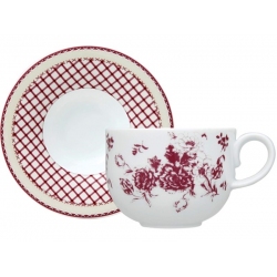 Φλυτζάνια καφέ με πιατάκι σετ 6 τεμαχίων Εξοχή Ionia 3181240