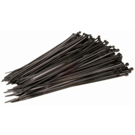 Δεματικά σετ 100 τεμαχίων μαύρο 3.6x200mm Sidirela E-2518