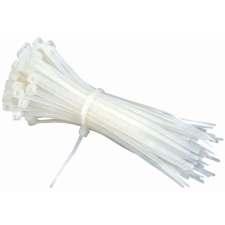 Δεματικά σετ 100 τεμαχίων λευκό 3.6x200mm Sidirela Ε-2518