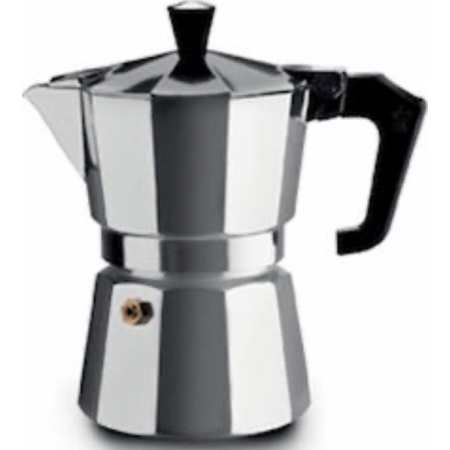 Καφετιέρα espresso αλουμινίου 6 φλυτζάνια 18.5εκ Sidirela E-2601
