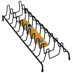 Πιατοθήκη ντουλαπιού μαύρη 41x14x10εκ Sidirela Ε-3296