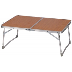 Τραπέζι αλουμινίου πτυσσόμενο καφέ 60x40εκ Sidirela E-3494