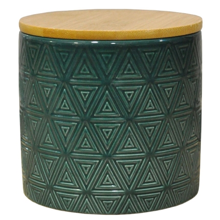 Βάζο αποθήκευσης κεραμικό βεραμάν 11x11εκ Sidirela E-3857