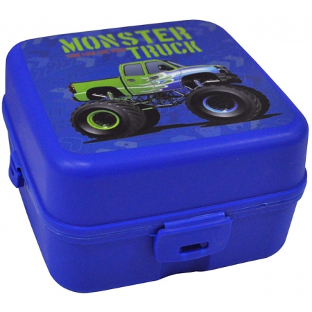 Φαγητοδοχείο πλαστικό 4 θέσεων μπλε 14x14x8εκ Sidirela E-3614