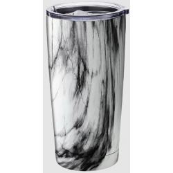 Ποτήρι θερμός ανοξείδωτο Μάρμαρο λευκό 600ml Sidirela E-4264