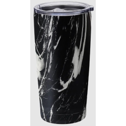 Ποτήρι θερμός ανοξείδωτο Μάρμαρο μαύρο 600ml Sidirela E-4264