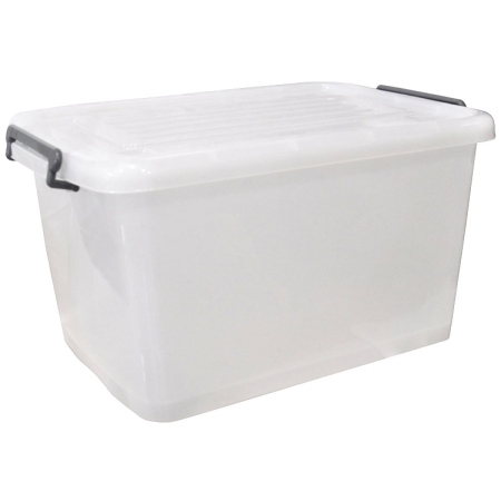 Κουτί αποθήκευσης πλαστικό με κλείσιμο ασφαλείας 90Lt Texas Sidirela E-3347