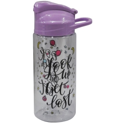 Παγούρι νερού πλαστικό λιλά 500cc Sidirela E-0112