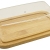 Βουτυριέρα ξύλινη-πλαστική natural-διάφανο 19x12.3x6εκ Sidirela E-4291