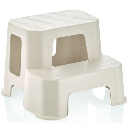 Σκαλοκάθισμα πλαστικό μπεζ 39x38x28.5εκ Sidirela E-0246