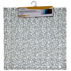 Πατάκι ντουζιέρας πλαστικό διάφανο 51x51εκ Sidirela E-3286