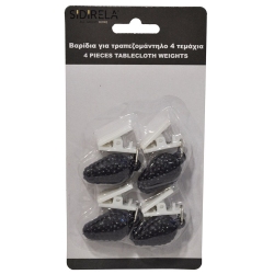 Βαρίδια για τραπεζομάντηλο σετ 4 τεμαχίων Βατόμουρα Sidirela E-0383