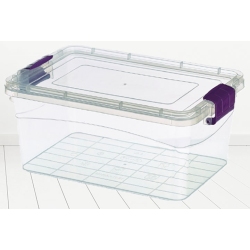 Κουτί αποθήκευσης πλαστικό με κλείσιμο ασφαλείας 15Lt Sidirela E-3019