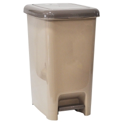 Κάδος απορριμμάτων πλαστικός μπεζ 25Lt Sidirela E-4143