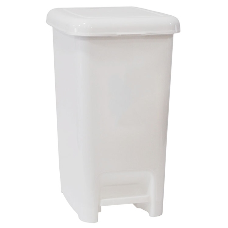 Κάδος απορριμμάτων πλαστικός λευκός 25Lt Sidirela E-4143