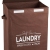 Καλάθι απλύτων υφασμάτινο Laundry καφέ 72Lt Sidirela E-4336