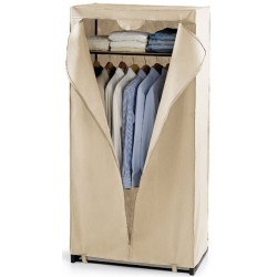 Ντουλάπα υφασμάτινη μπεζ 75x46x160εκ Sidirela E-0410